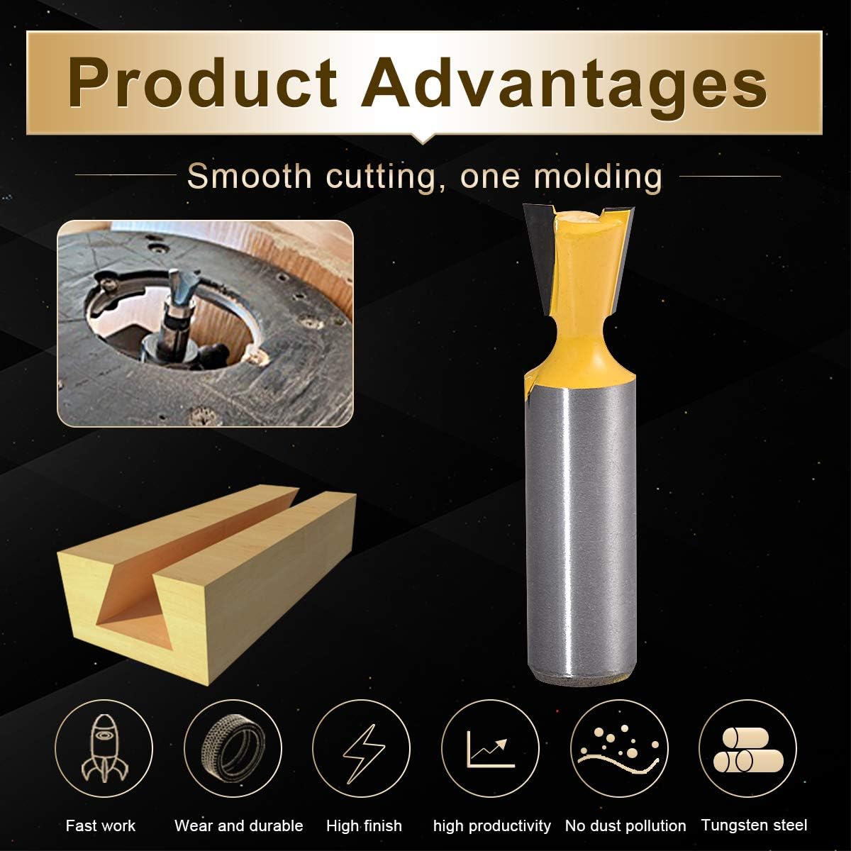 KATUR Dovetail Joint Router Bit - Image 4
