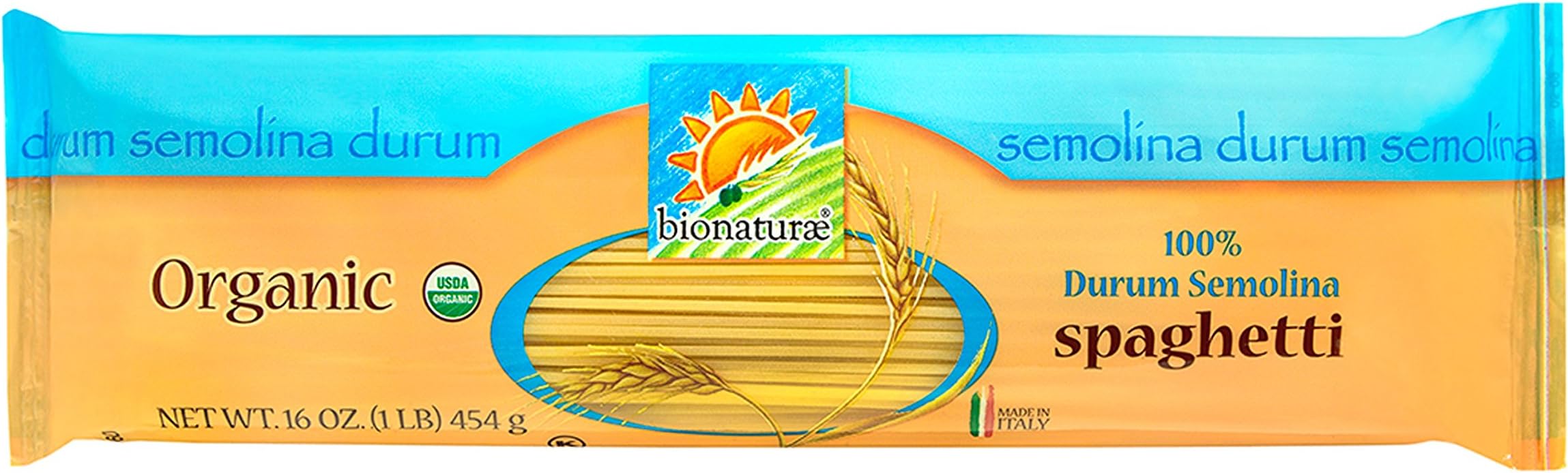 bionaturaeOrganic Pasta, Spaghetti, 16 OzUSDA Organic