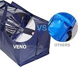 VENO 10 Pack Heavy-Duty Moving Bags Extra Large w/Straps & Zips, Blue view 8