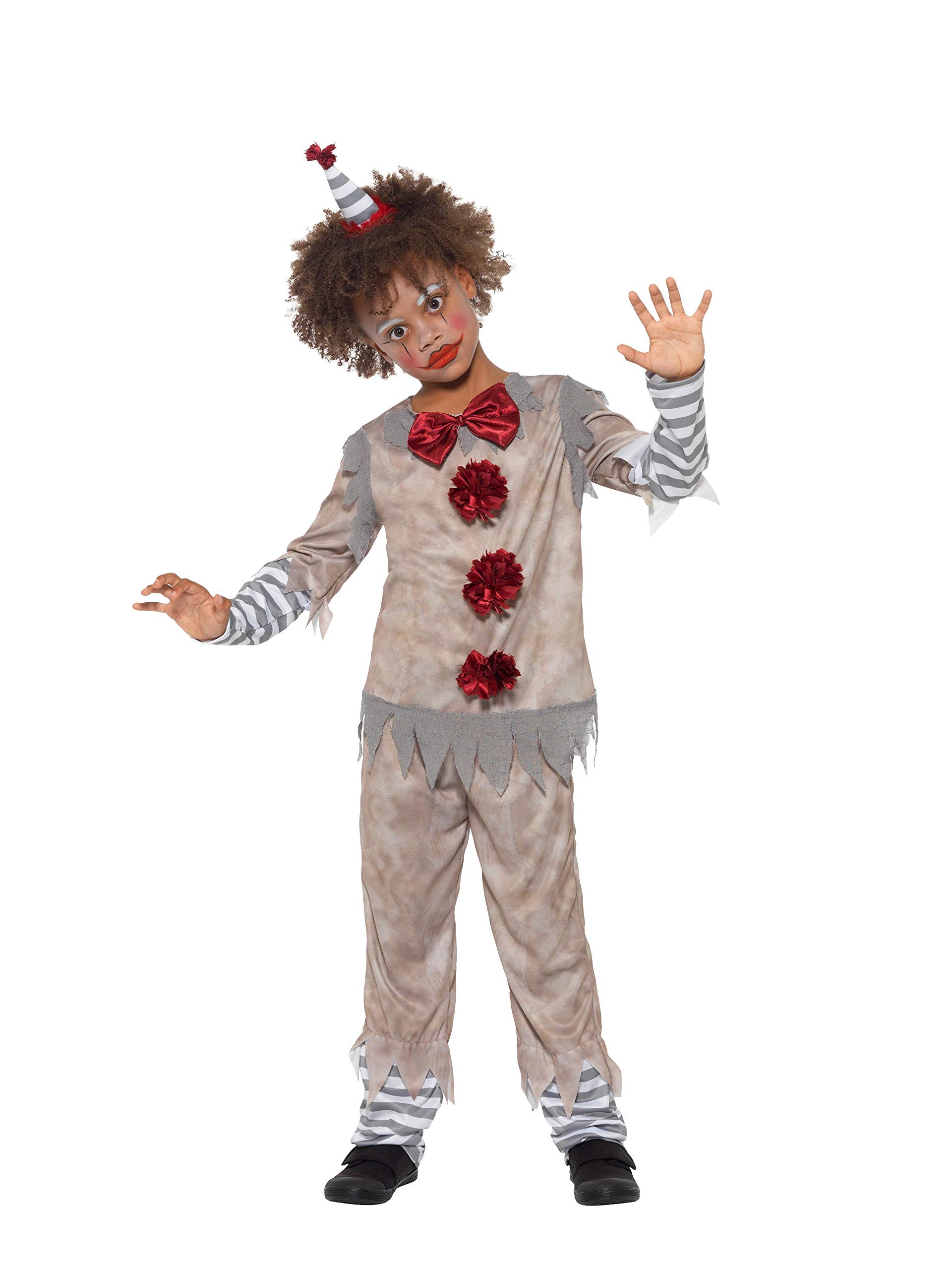 Smiffys Vintage Clown Boy Costume Top, Trousers & Headband, Fancy Dress, Child Dress Up Costumes