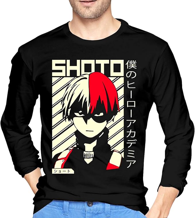 ETFDCDFEW Mens My Hero Academia T Shirts Long Sleeve T