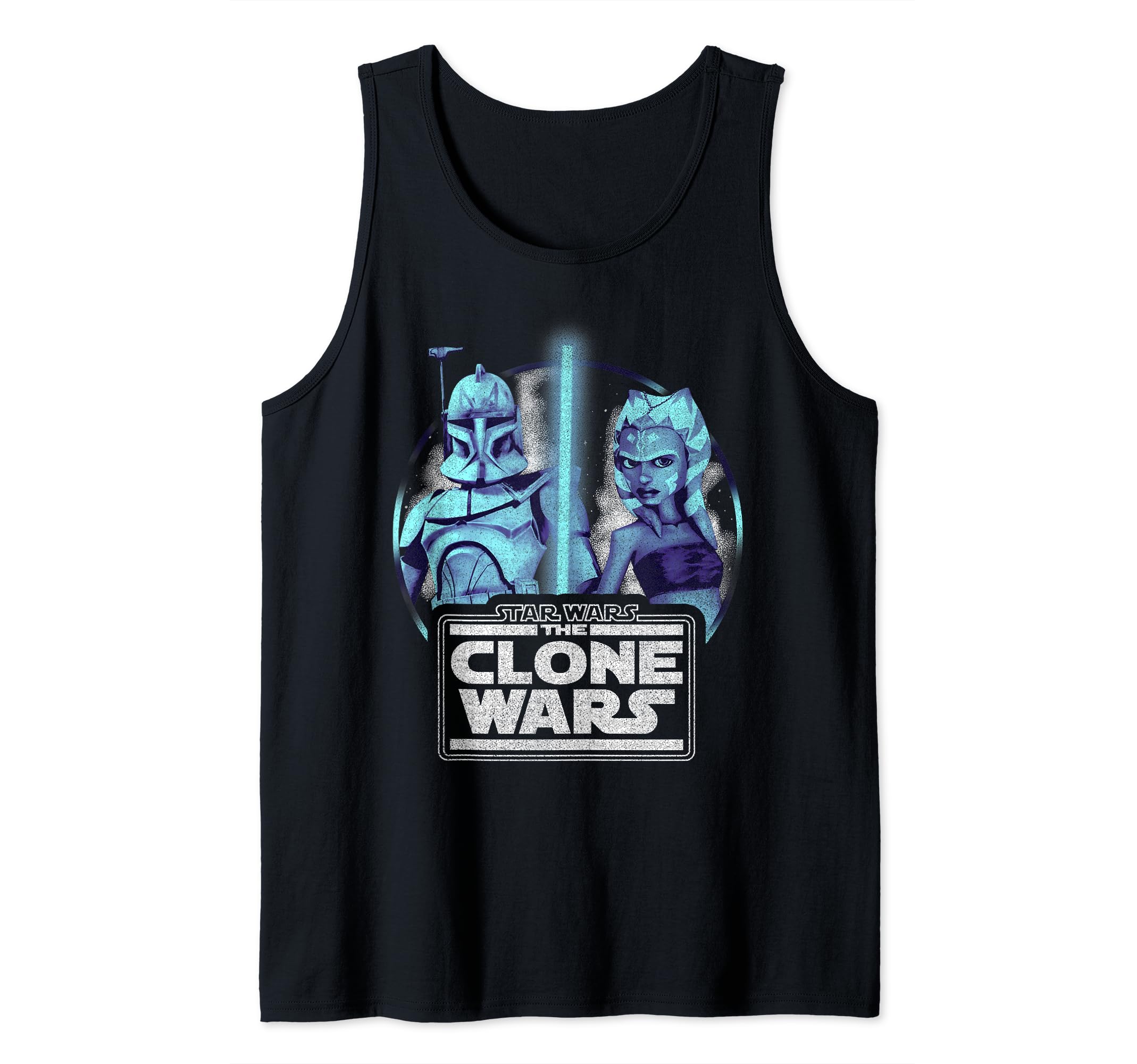 Star Wars: The Clone Wars Ahsoka & Rex Lightsaber Portrait Tank Top