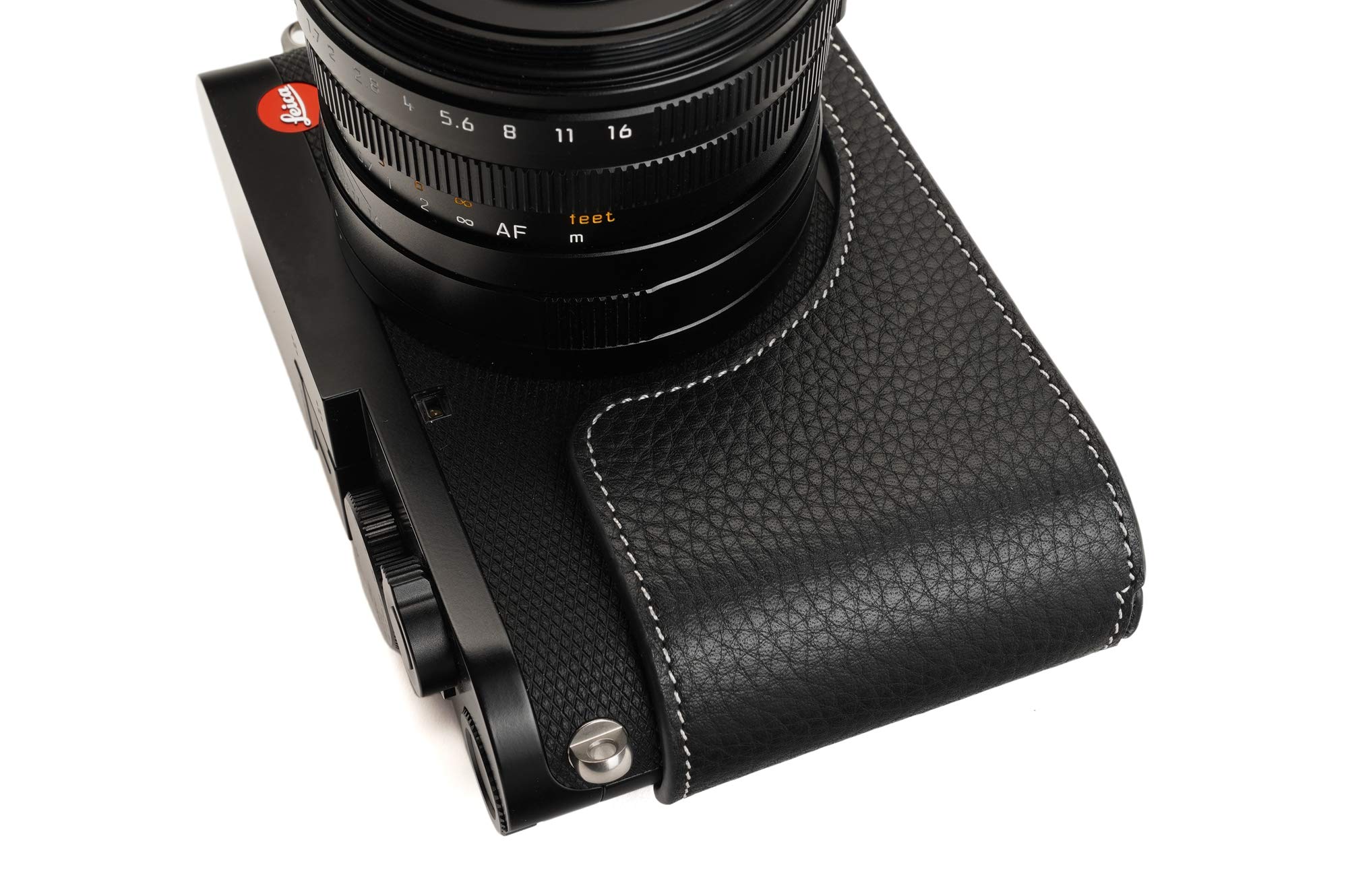 Leica Q2 Case, Zakao Handmade Genuine Real Leather Half Camera Case Bag