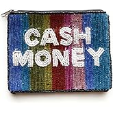 Cash Money Beaded Purse, Coin Pouch, Small Wallets for Her, Small Bag, Birthday Gifts, Cute Pouch Purse, Gift Card Bag