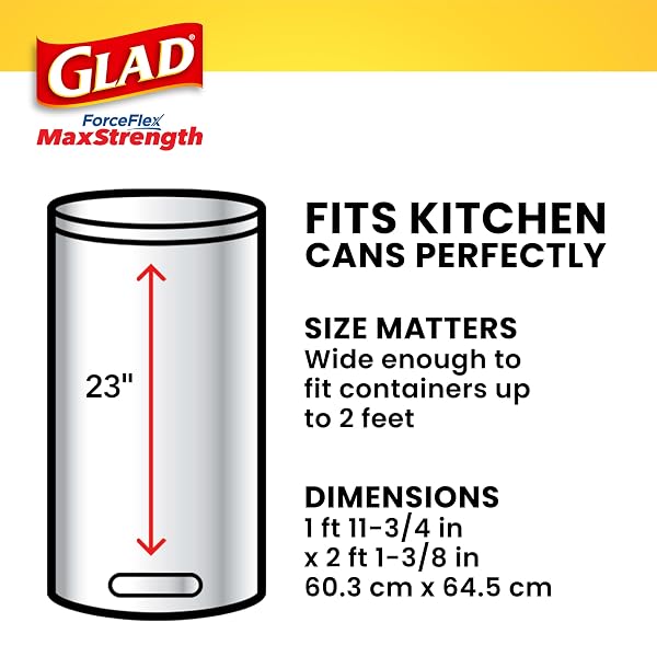 GLAD FORCEFLEX MAXSTRENGTH TRASH BAGS, 13 GAL, BEACHSIDE BREEZE, 34 CT (PACKAGE MAY VARY)