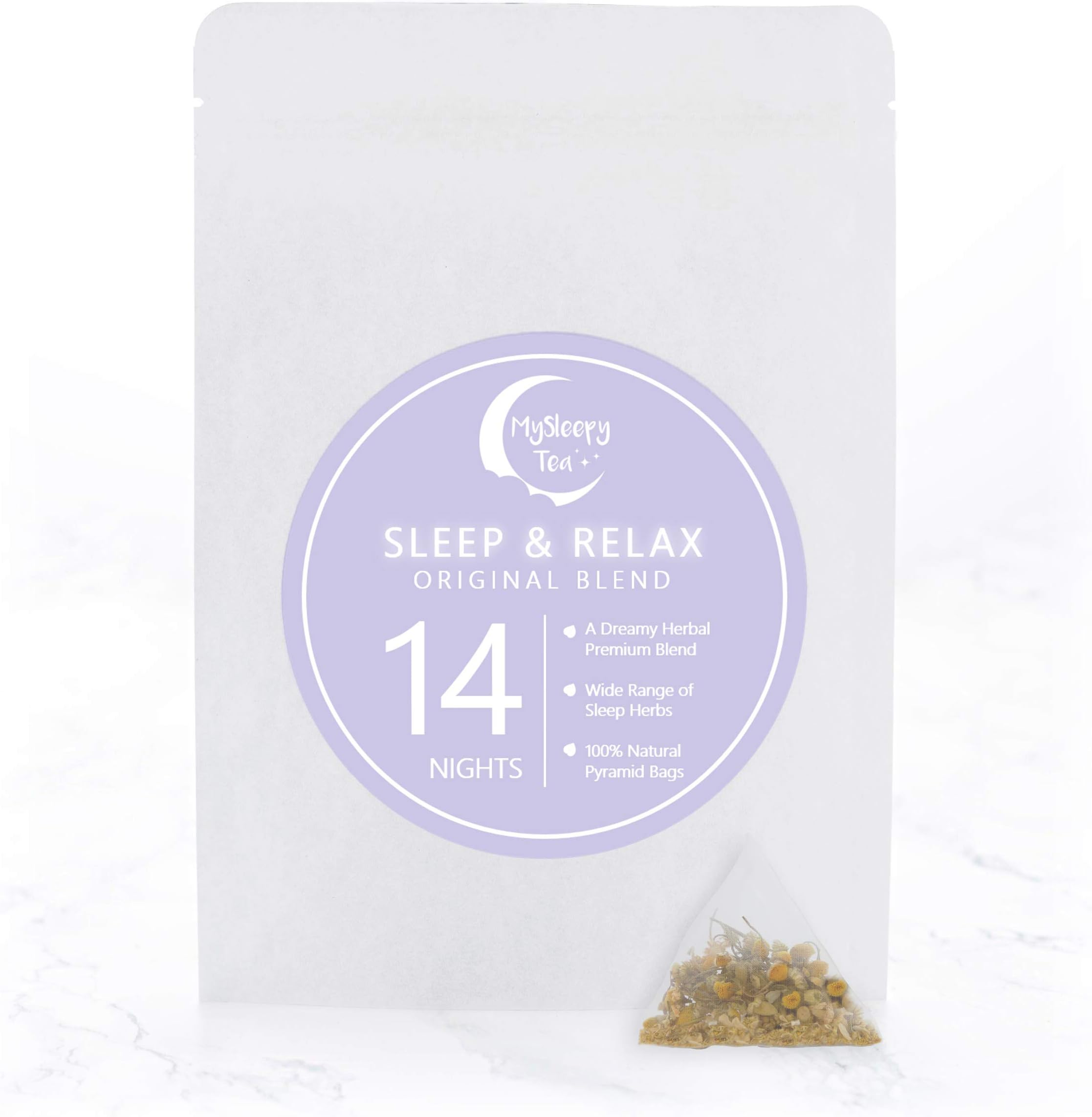 MySleepy Tea – Premium Sleep Tea Bags | 100% Natural | Supports Sleep & Relaxation, Reduces Stress & Worries | Sleep Aid | Night Time Adult Supplement