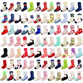 TYONMUJO 20 Pairs Baby Boy Girl Socks Wholesale Cotton Socks Bundle (Pattern at Random)
