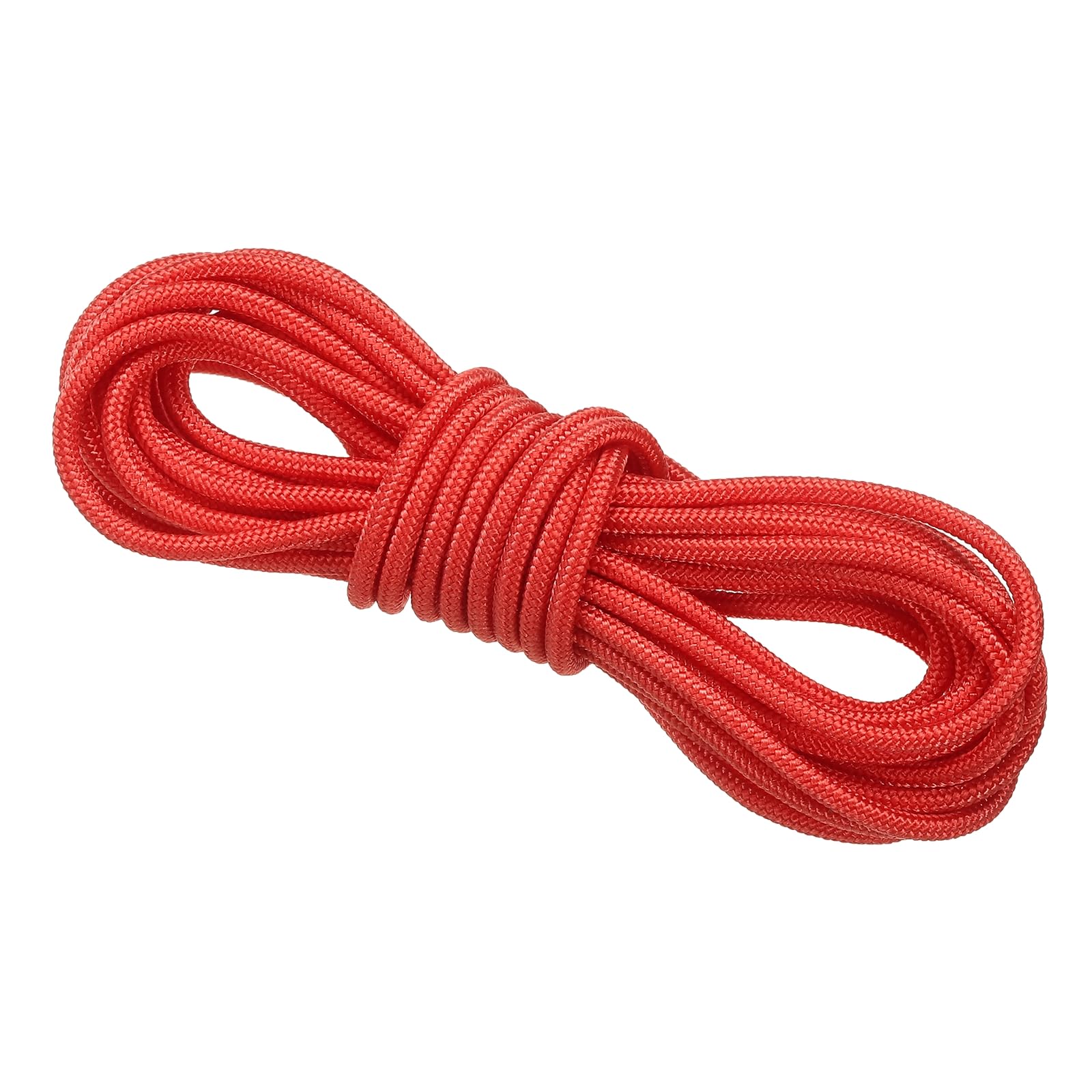PATIKIL Archery D Loop Rope 3 Meters, Bow D Loop String Release Material Nock Wire Nocking Loop Buckle Ring for Compound Bowstring, Red