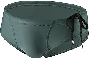 Summer Code Mens Swim Briefs Bikini Sport Swimwear Bathing Suit Solid Sexy Swimsuit with Drawstring