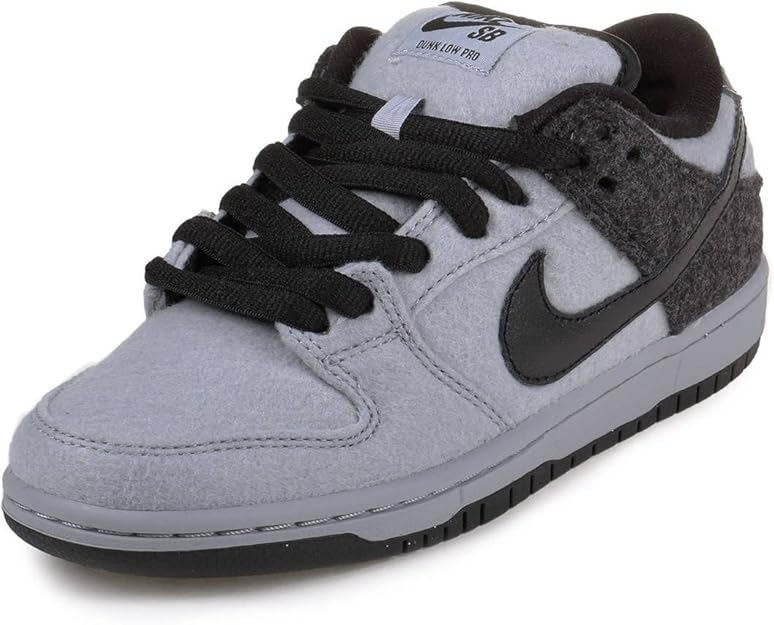 Amazon.com | Nike Mens Dunk Low Premium SB Wolf Grey/Black-Black Fabric Size 4 | Skateboarding