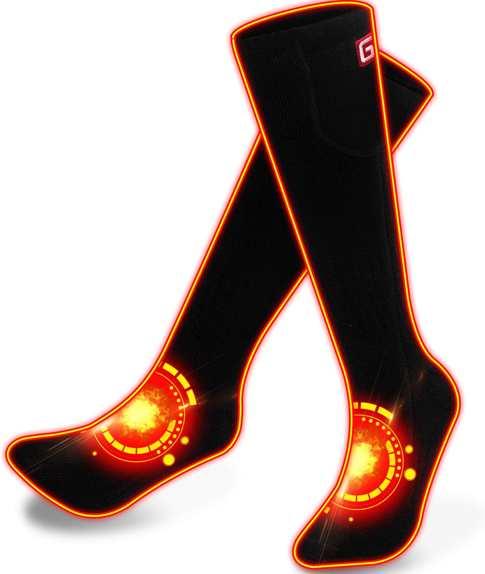 GLOBAL VASION Electric Heated Socks with Rechargeable Battery for Chronically Cold Feet
