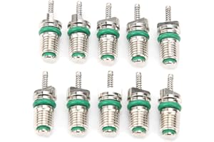 Air Condition Valve Core,10pcs Car Air Conditioning Valve Cores Needles High Pressure Resistant for R134A Refrigerant