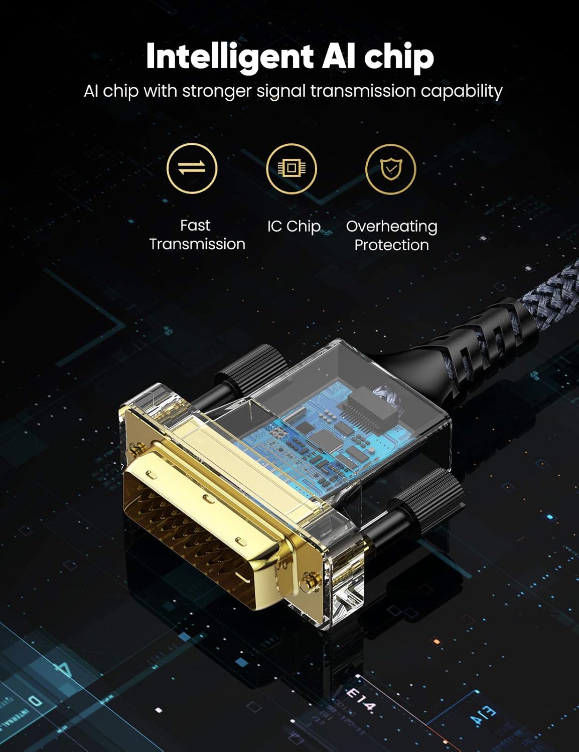 HDMI to DVI Cable (3 Feet) Bi-Directional Nylon Braid Support 1080P Full DVI-D Male to HDMI Male High Speed Adapter Cable Gold Plated for PS4, PS3 HDMI Male A to DVI-D: Industrial & Scientific