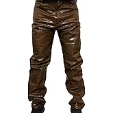 AKS Mode Motorcycle leather Men's Jacket Artificial Alligator Skin Biker Jacket | Mens Crocodile Pattern PU Leather Pant