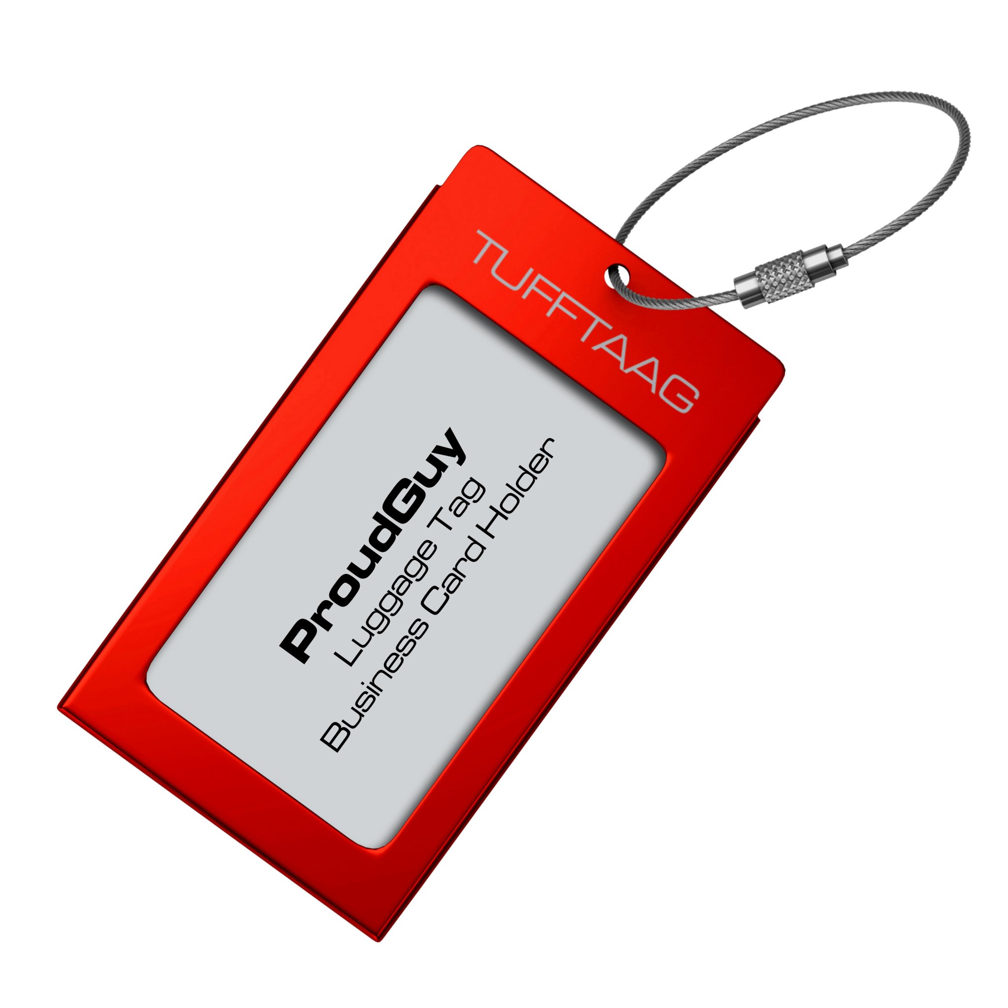 Luggage Tags Business Card Holder TUFFTAAG Travel ID Bag Tag in Many