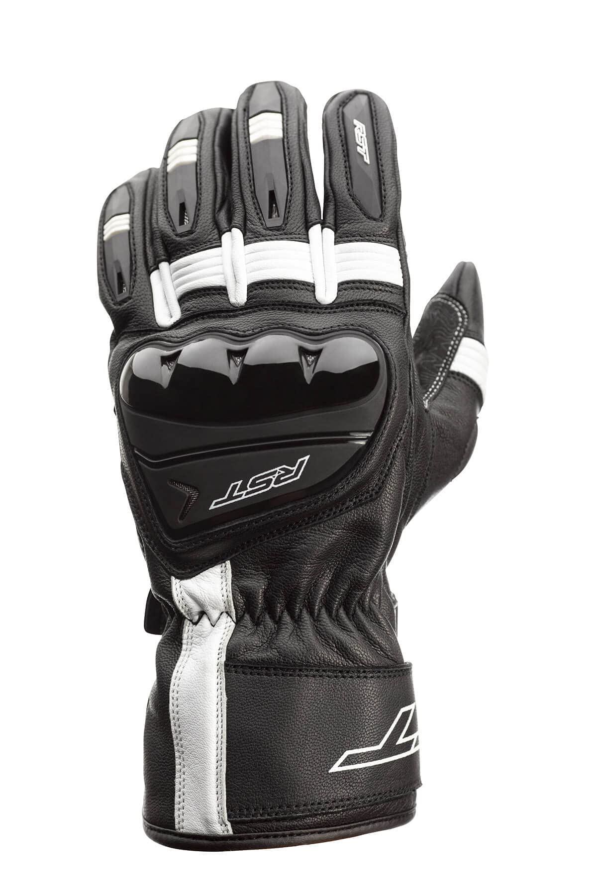 RST 815000170109var-a2 - mens motorcycle gloves pilot COLOR BLACK WHITE SIZE 12-2XL