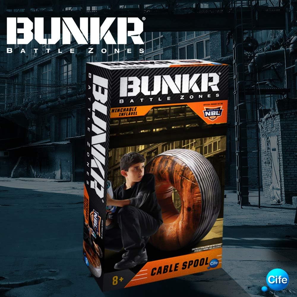 BUNKR – Assorted Buttle Zone Take Cover Cable Spool, Multicoloured (Cife 41679)