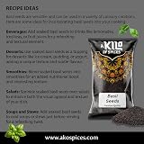 A Kilo of Spices Basil Seeds 1Kg Edible Sabja Tukmaria for Falooda Desserts view 4