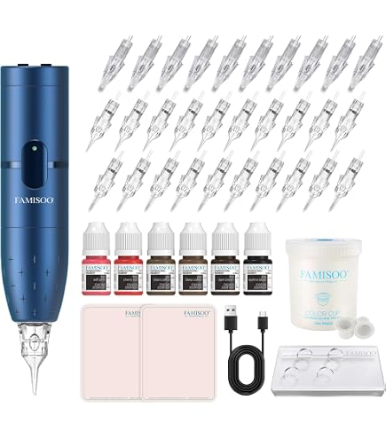 Amazon.com: FAMISOO PMU Machine Kit – Professional Tattoo Machine