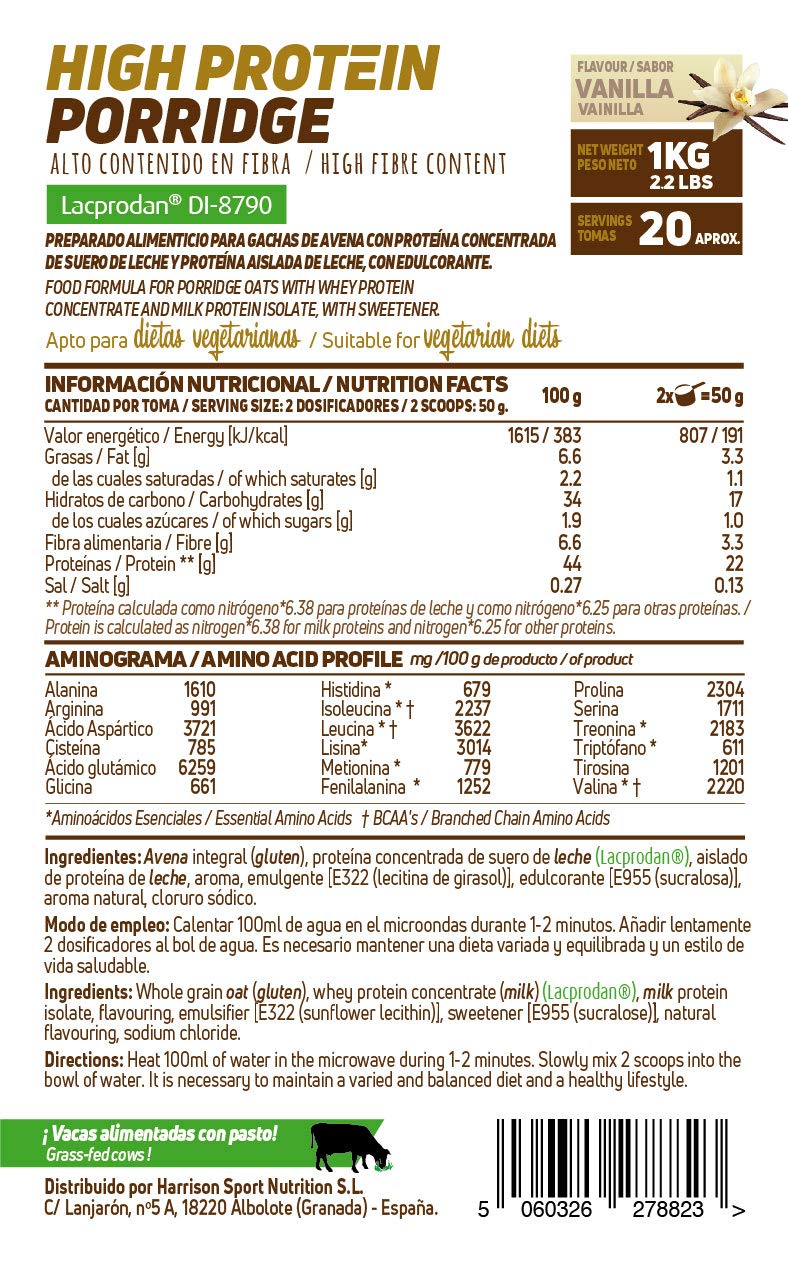 Gachas de Avena Proteicas de HSN Foods | Porridge Proteico ...