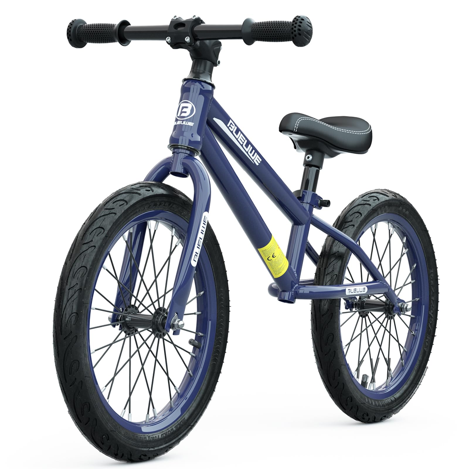 Bueuwe 16 Inch Balance Bike for Big Kids Aged 4 5 6 7 8 and 9 Years Old Boys Girls,Large No Pedal Training Bicycle, Adjustable Seat, Pneumatic Tires, Quick Assembly