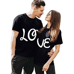 Women's Black Cotton 100% V-Neck Short Sleeve