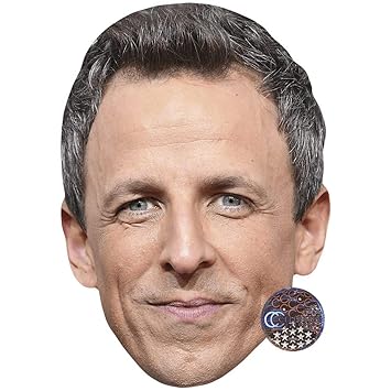 Seth Meyers Short Hair Celebrity Mask Card Face And Fancy Dress