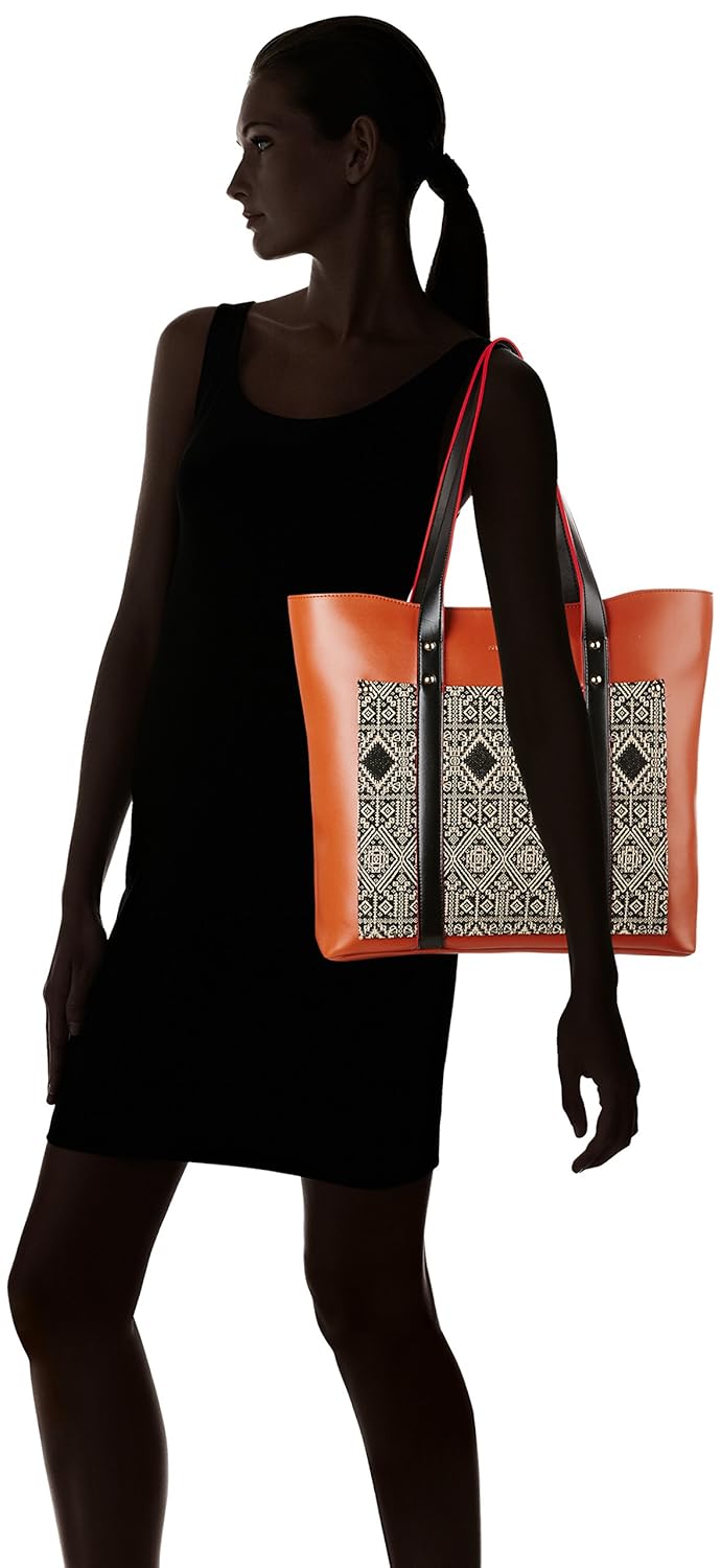 kanvas katha women's tote bag (multicolor) ()