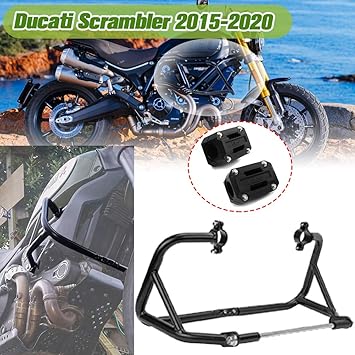 Amazon Com Lorababer Stunt Cage Crash Bar Highway Bumper Enigine Guard Protector For Ducati Scrambler 800 15 19 Scrambler Sixty2 16 19 Scrambler 800 Full Throttle Scrambler 800 Icon Automotive