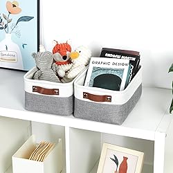 DULLEMELO Storage Baskets for Shelves, Small Fabric