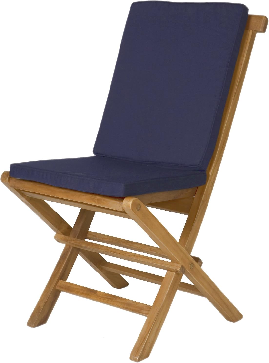 2-Folding Chair Cushions - BLUE