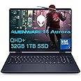 2025 Alienware 16 Aurora Gaming Laptop (16" QHD+ 120Hz, Intel 10-Core 7 240H, 32GB DDR5 RAM, 1TB SSD, NVIDIA GeForce RTX 4050 6GB), White Backlit Keyboard, Wi-Fi 7, Ethernet, Webcam, Win 11 Home
