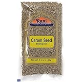 Rani Ajwain Seeds (Carom Bishops Weed) Spice Whole 3.5oz (100g) ~ Natural | Vegan | Gluten Friendly | NON-GMO | Indian Origin