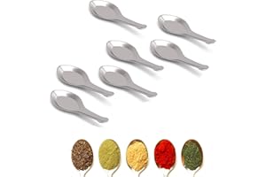 KSJONE Stainless Steel Masala Spoons for Small Containers Mini Spoon for Masala Dabba Spices Spoons, All Tea Coffee Sugar & S
