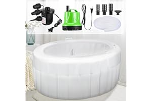 VioraWhite 1 Set Birth Pool with Liner Including Inflatable Home Birthing Pool Liner Inflating Pump Water Pump White Tub for Labor Expectant Mothers Doula Midwife Supplies 65 L x 55 W x 26 H
