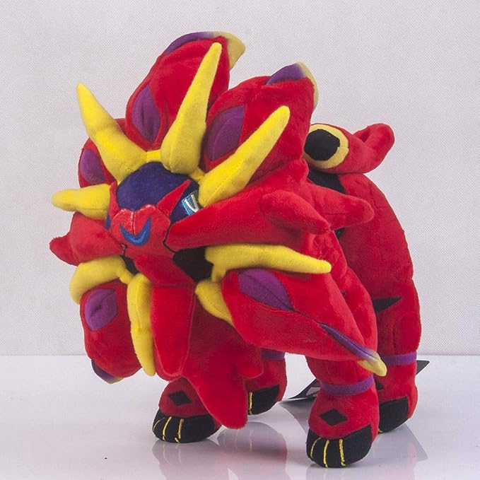 Amazon D Khaleesi アローラ ソルガレオ レッド フィギュア 動物 おもちゃ 太陽と月 ぬいぐるみ 10インチ コレクタブル クリスマスギフト ぬいぐるみ おもちゃ