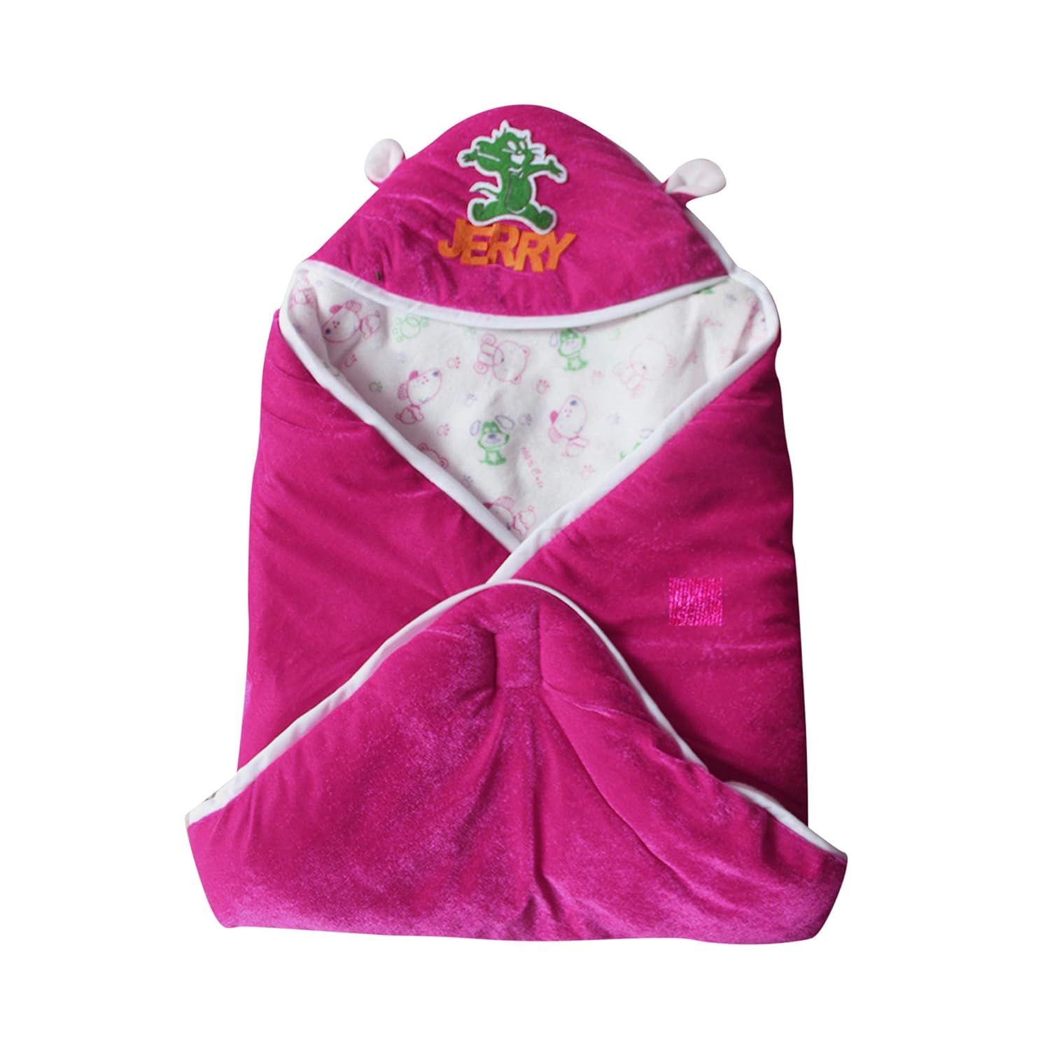 dark pink baby blanket