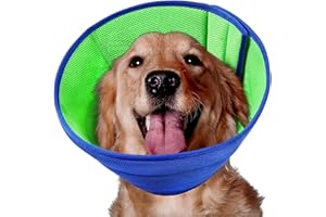 Dog Cone Collar,Adjustable Breathable Soft Dog Cone After Surgery for Large Medium Small Dogs,Protect Pets from Licking Wound