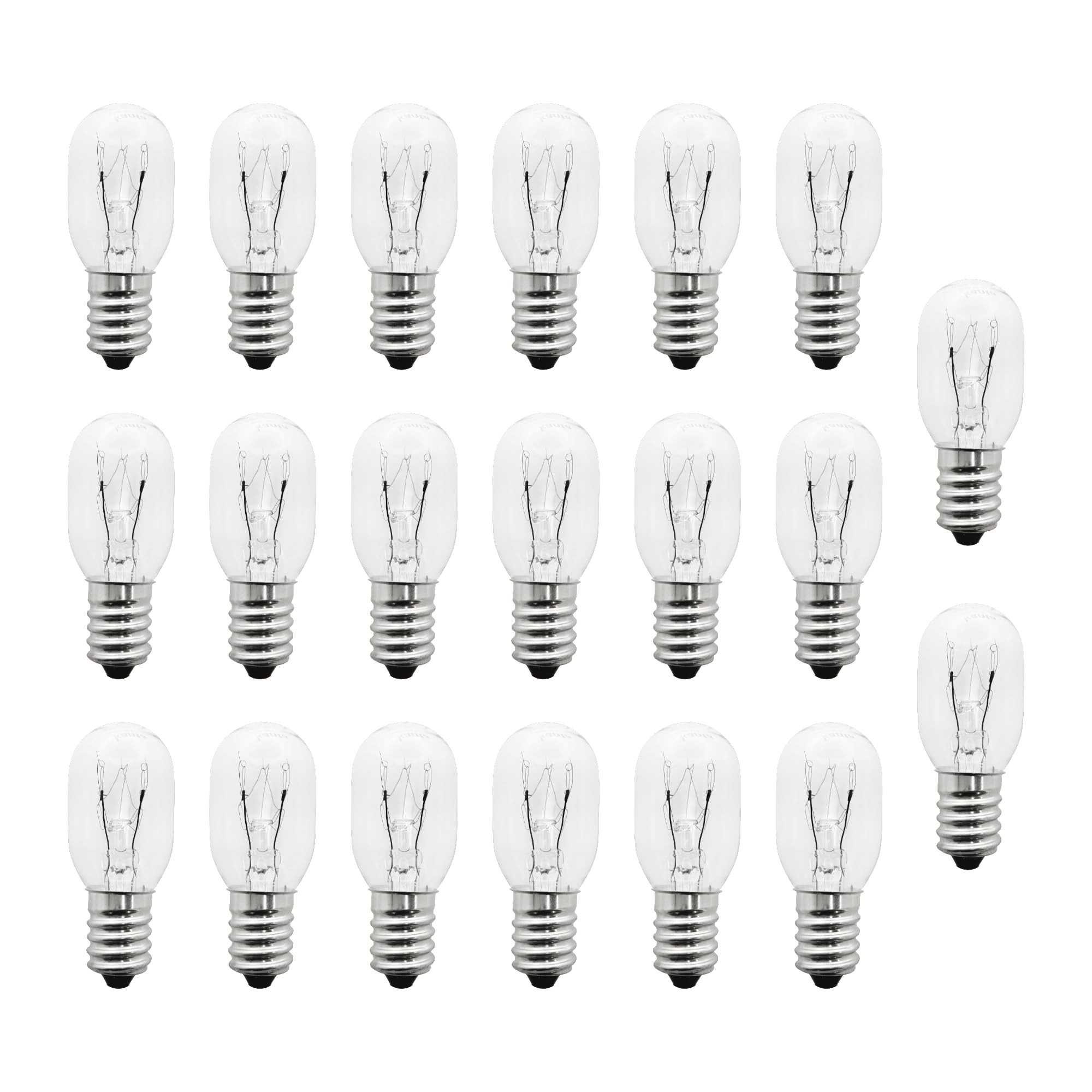 15W Clear SES E14 Pygmy Lamp pack of 20 By Spares+