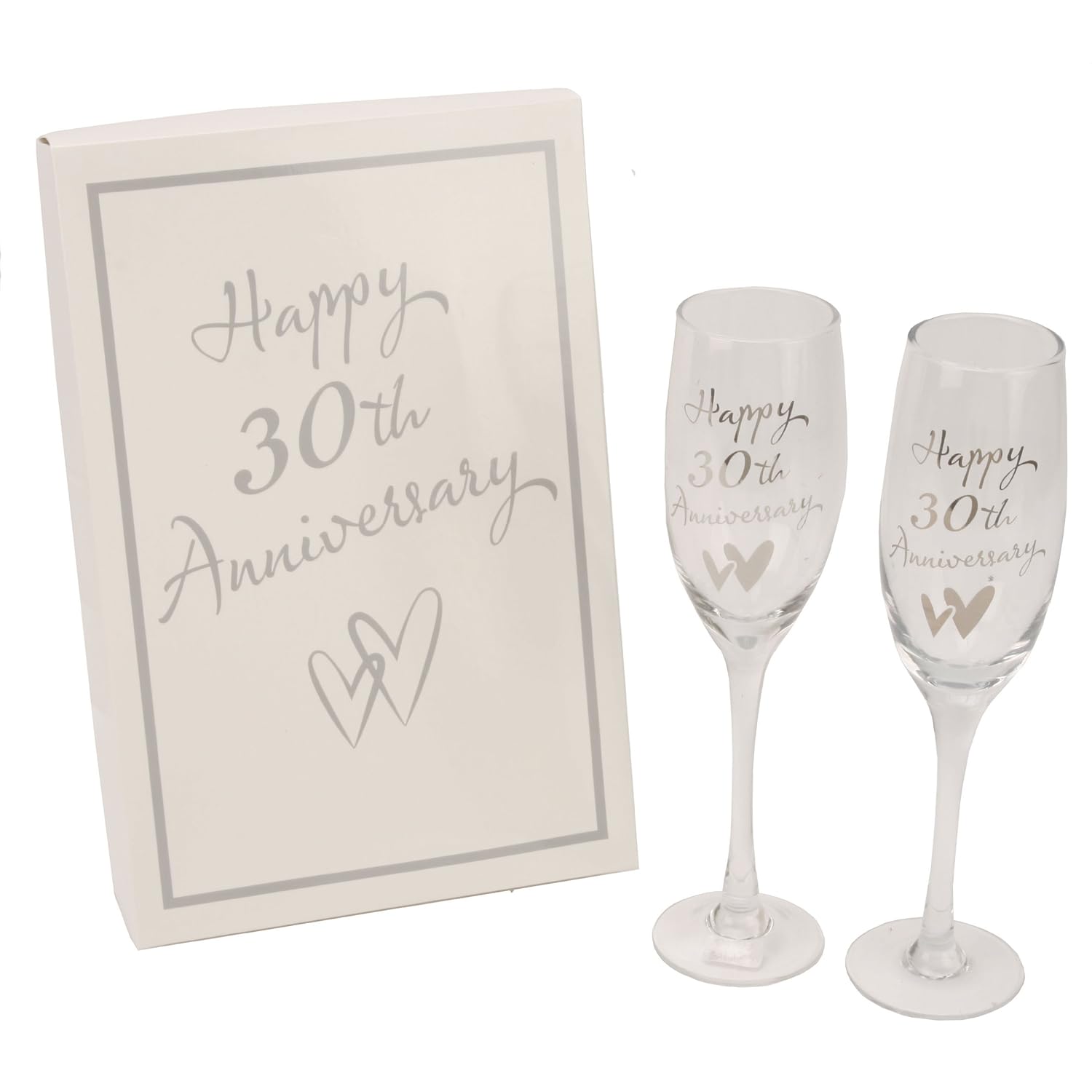 Juliana 30th Pearl Wedding Anniversary Champagne Glasses Gift G31730