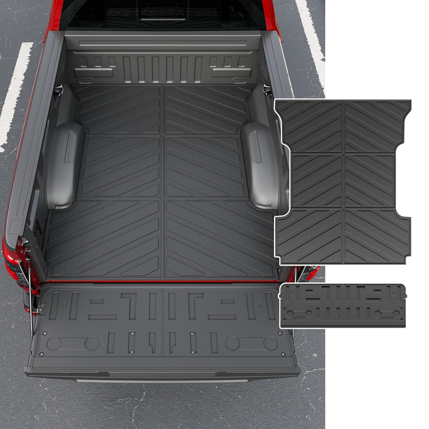 Photo 1 of *****ITEM SIMILAR ****
powoq 6.5FT Bed Mat Compatible with 2021 2022 2023 2024 2025 Ford F-150 Tailgate Mat TPE Truck Bed Liner Replacement for 2021-2025 Ford F150 Accessories (6.5FT Bed Mat+Tailgate Mat)