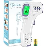 Digital Thermometer for Adults and Kids, No Touch Forehead Thermometer for Baby, 2 in 1 Body Surface Mode Infrared Thermometer with Fever Alarm and Instant Accuracy Readings