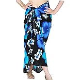 CHAINUPON Womens Beach Pareos Sarong Sheer Long Swimsuit Cover Ups Bikini Wrap Skirt