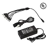 HISVISION Security Camera Power Adapter 12V 5A