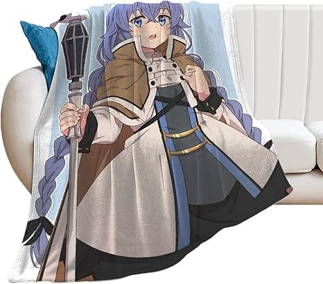 Amazon 無職転生 異世界行ったら本気だすおしゃれ毛布 ブランケット フランネル 夏のエアコンキルト 軽量 超柔らか 毛玉防止 多機能 掛け毛布 洗える 男女兼用プレゼント60 X50 ブランケット 毛布 オンライン通販