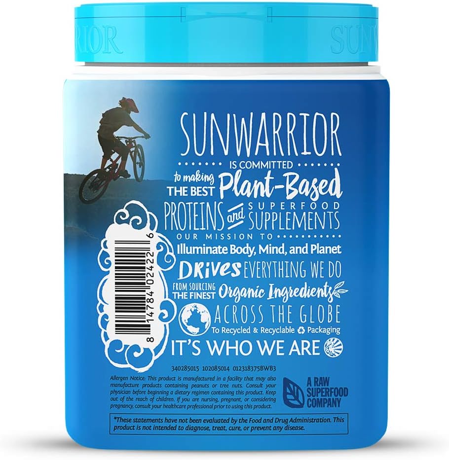 Sunwarrior Warrior Blend, Plant Based, Raw Vegan Protein Powder with