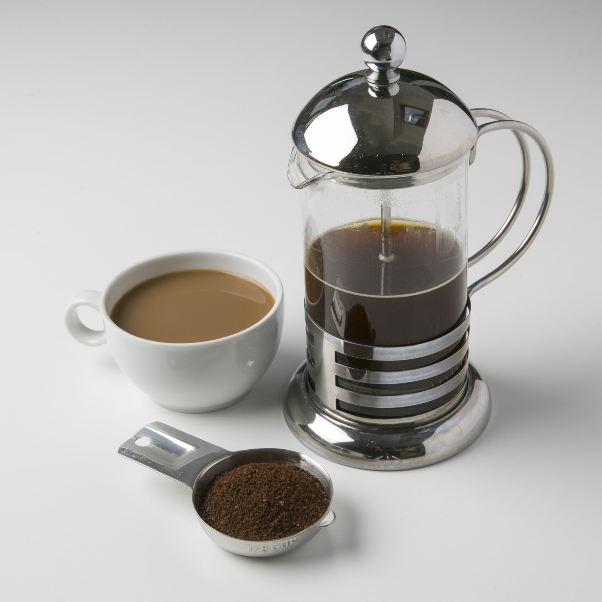 Measuring Cups 7 Piece with New 1/8 cup (Coffee Scoop) by