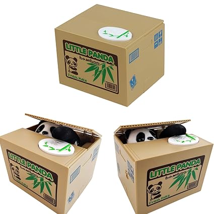 Amazon Com S!   untrade Coin Bank Cute Panda Automated Piggy - 