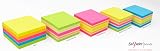 Snopake Rainbow NeonMix Sticky Notes Cube 450 Sheets 76 x 76 mm Pink view 4