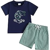 LAGKIYOJ Toddler Boy Easter Outfit Truck Carrot Print Short Sleeve T-shirt Shorts Clothing Set Baby Boy Bunny Clothes